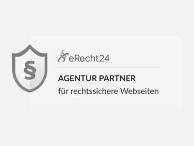 Siegel eRecht24 Agentur Partner als Netzwerkpartner vom KREATIVSTUDIO München