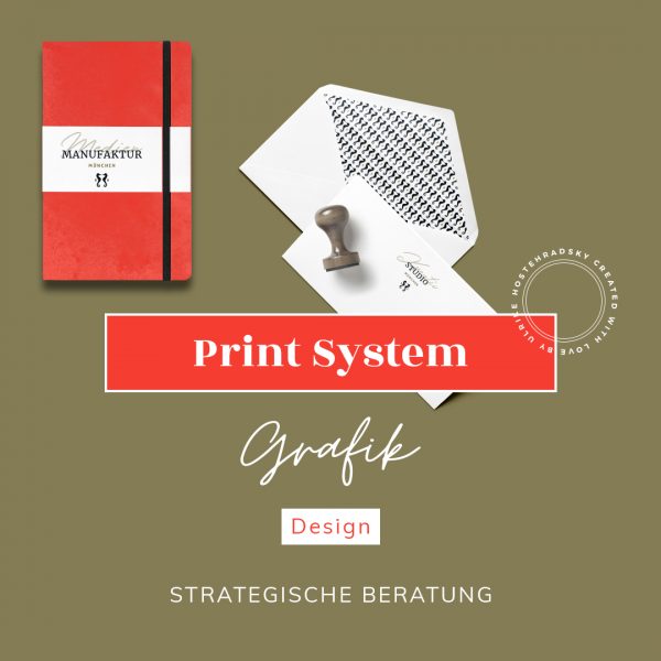 Produktbild der MedienMANUFAKTUR im KREATIVSTUDIO München für Print System im Grafik Design