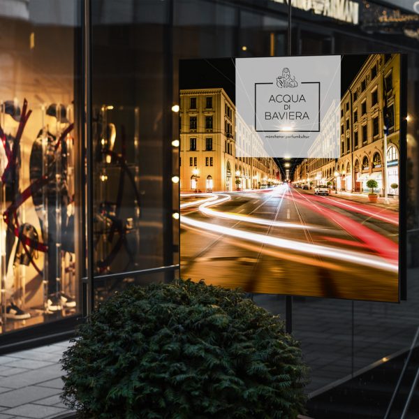 Gestaltung eines Plakats für den Kunden Acqua di Baviera als Grafikdesign Auftrag durch das KREATIVSTUDIO München