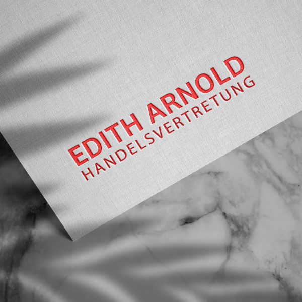 Logogestaltung für Edith Arnold Handelsvertretung als Branding Design durch das KREATIVSTUDIO München