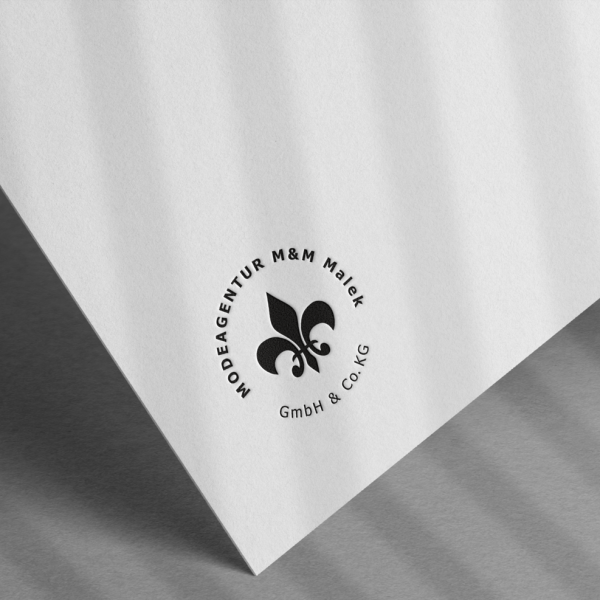 Logogestaltung für die Modeagentur Malek GmbH & Co  KG als Branding Design durch das KREATIVSTUDIO München