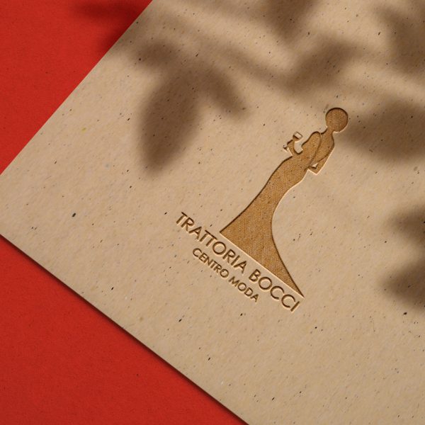 Logogestaltung für die Trattoria Bocci im MTC München als Branding Design durch das KREATIVSTUDIO München