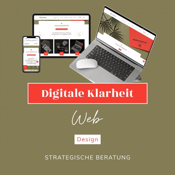 Produktbild der MedienMANUFAKTUR im KREATIVSTUDIO München für Digitale Klarheit im Web Design