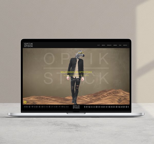 Gestaltung einer Webseite für den Kunden Optik Stock Augenoptiker als Webdesign Auftrag durch das KREATIVSTUDIO München